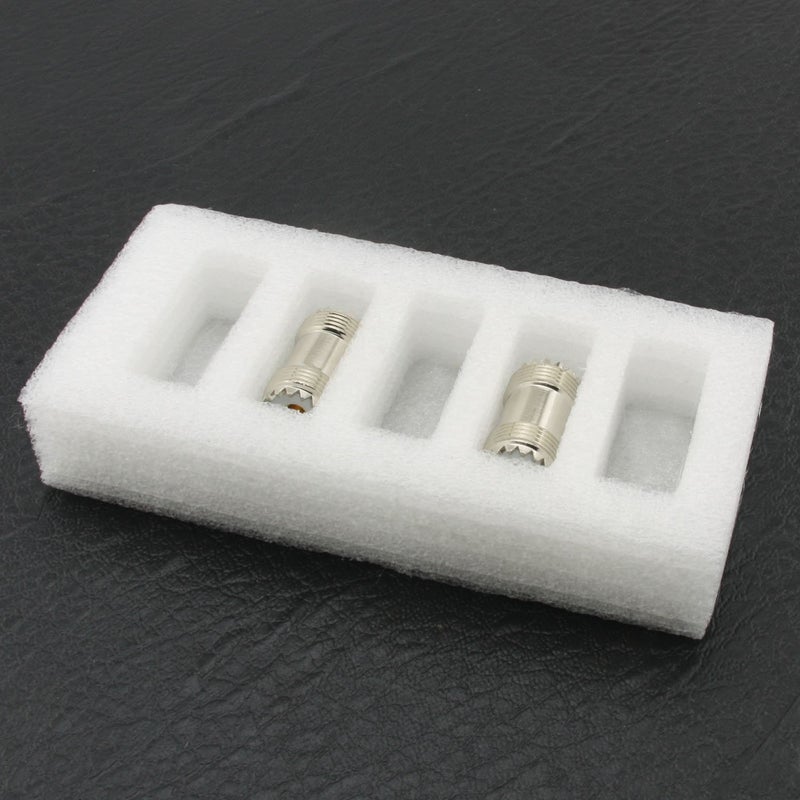 Maxmoral 2-Pack PL-259 Coax Cable Adapter - UHF Female to Female Connector Plug - Image 2